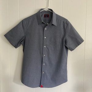 Wrinkle-Free Short-Sleeve Navy Petrus Shirt